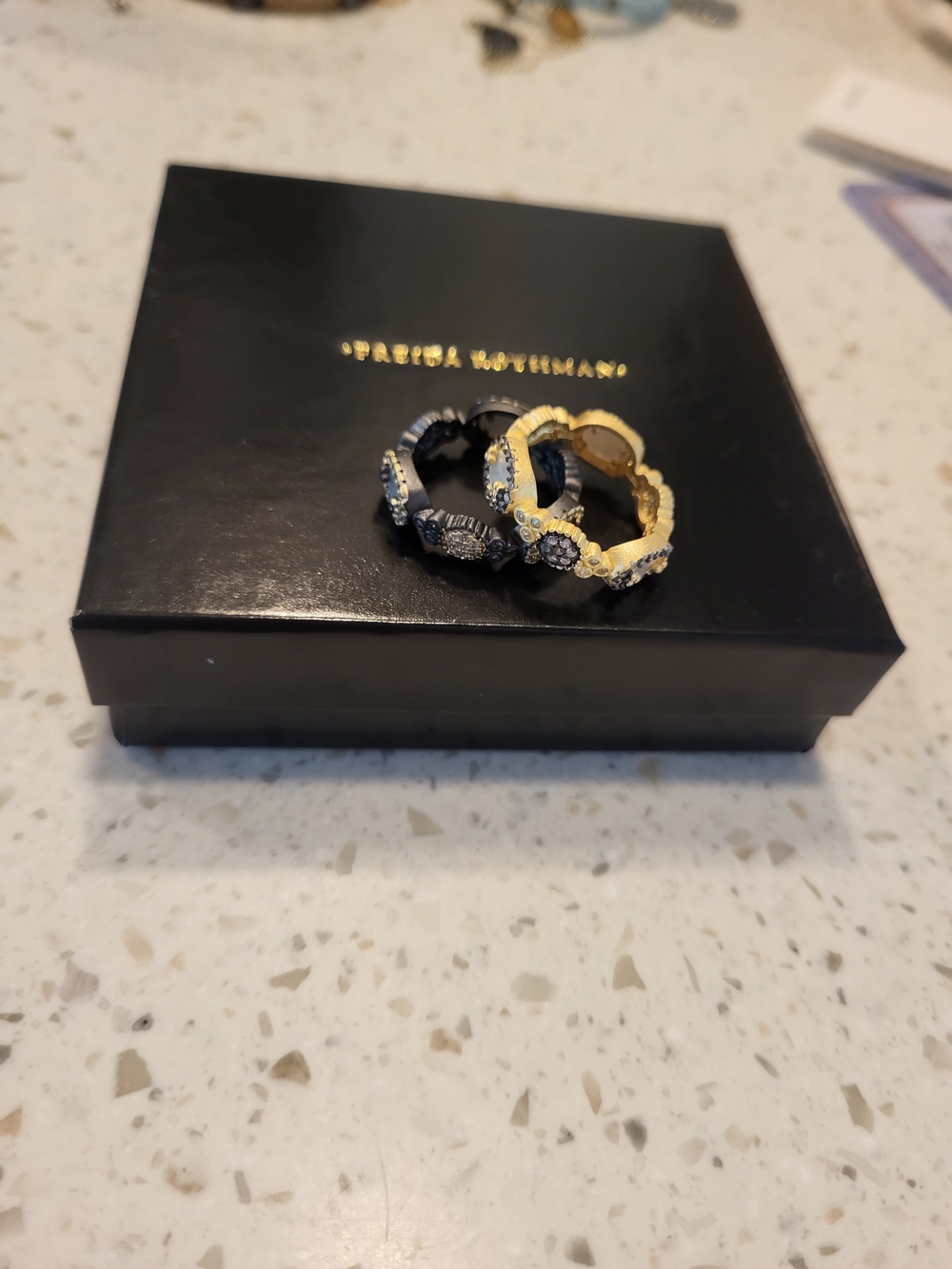 Freida Rothman Imperial MOP Rings - Picture 4 of 4